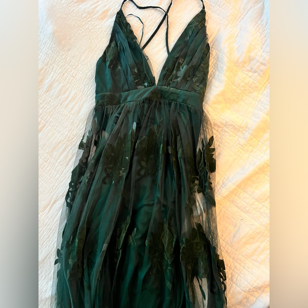 Beautiful In Any Event Hunter Green Dress